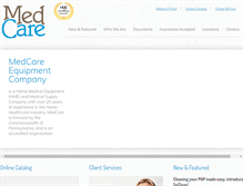 Tablet Screenshot of medcareequipment.com